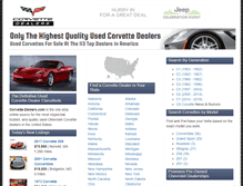 Tablet Screenshot of corvette-dealers.com